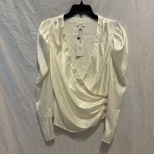 Allison NY NWT White Blouse Sz S